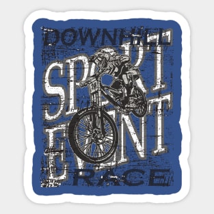 Sport Event Downhill Race Abstract Sticker